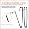 Extra Large Safety Pins Heavy Duty, 5 inch Giant Safety Pin, 10 PCS Black Big Safety Pin, Jumbo Safety Pins for Clothes, Blankets, Thick Fabric, Decorations